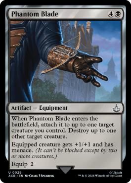 [029]【EN】【FOIL】ファントムブレード/Phantom Blade【ACR】[U][黒]