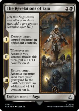 [031]【EN】【FOIL】エツィオの啓示/The Revelations of Ezio【ACR】[U][黒]