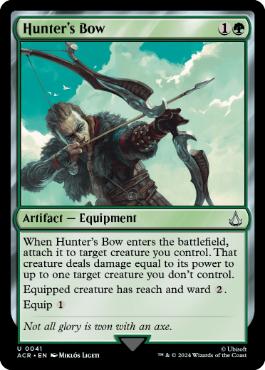 [041]【EN】【FOIL】狩人の弓/Hunter's Bow【ACR】[U][緑]