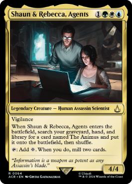 [064]【EN】【FOIL】団員、ショーンとレベッカ/Shaun & Rebecca, Agents【ACR】[R][多色]
