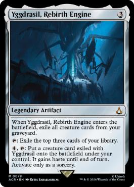 [078]【EN】【FOIL】転生装置、ユグドラシル/Yggdrasil, Rebirth Engine【ACR】[M][茶]