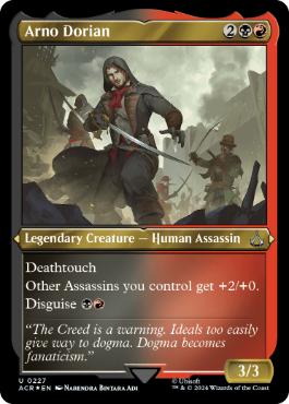 [113]【EN】【FOIL】■ボーダーレス■エツィオ・アウディトーレ・ダ・フィレンツェ/Ezio Auditore da Firenze【ACR】[M][黒]