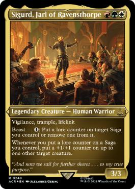 [249]【EN】【エッチングFOIL】レイヴンズソープの伯爵、シグルド/Sigurd, Jarl of Ravensthorpe【ACR】[R][多色]