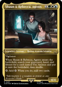 [247]【EN】【エッチングFOIL】団員、ショーンとレベッカ/Shaun & Rebecca, Agents【ACR】[R][多色]