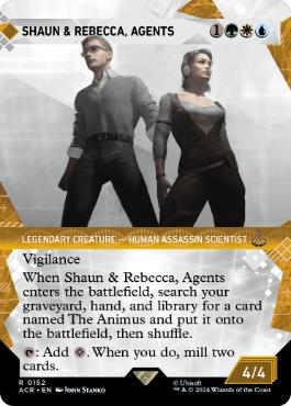 [152]【EN】【FOIL】■ショーケース■団員、ショーンとレベッカ/Shaun & Rebecca, Agents【ACR】[R][多色]