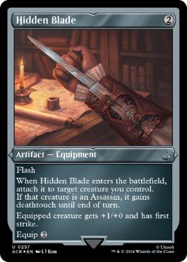 [257]【EN】【エッチングFOIL】アサシンブレード/Hidden Blade【ACR】[U][茶]