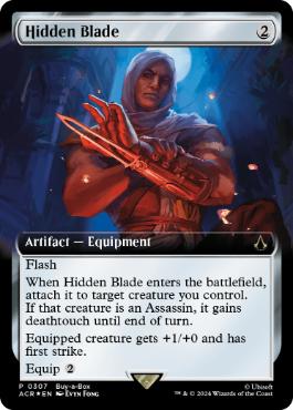 [307]【EN】【FOIL】アサシンブレード/Hidden Blade【ACR】[U][茶]