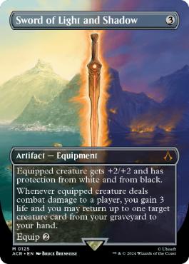 [125]【EN】【FOIL】■ボーダーレス■光と影の剣/Sword of Light and Shadow【ACR】[M][茶]