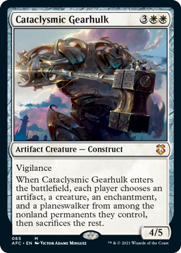 [065]【EN】激変の機械巨人/Cataclysmic Gearhulk【AFC】[M][白]