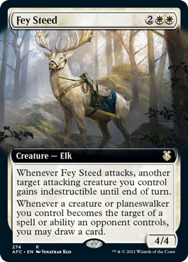 [274]【EN】■拡張アート■フェイの騎獣/Fey Steed【AFC】[R][白]