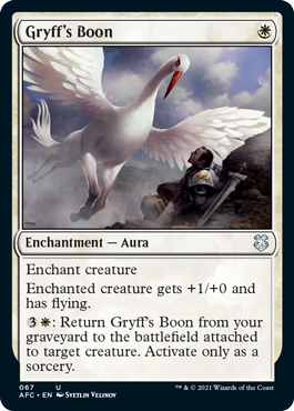 [067]【EN】グリフの加護/Gryff's Boon【AFC】[U][白]