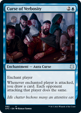 [082]【EN】饒舌の呪い/Curse of Verbosity【AFC】[U][青]