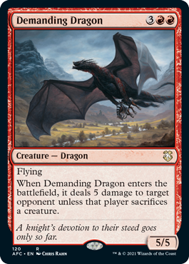 [120]【EN】厄介なドラゴン/Demanding Dragon【AFC】[R][赤]