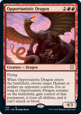 [134]【EN】日和見ドラゴン/Opportunistic Dragon【AFC】[R][赤]
