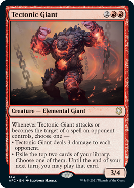 [144]【EN】地盤の巨人/Tectonic Giant【AFC】[R][赤]