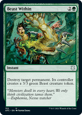 [152]【EN】内にいる獣/Beast Within【AFC】[U][緑]