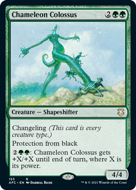 [153]【EN】カメレオンの巨像/Chameleon Colossus【AFC】[R][緑]
