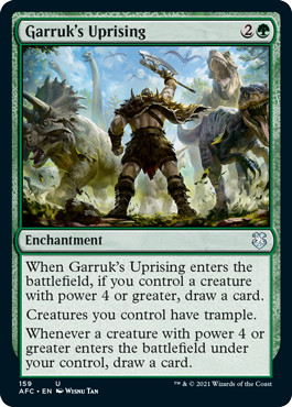 [159]【EN】ガラクの蜂起/Garruk's Uprising【AFC】[U][緑]