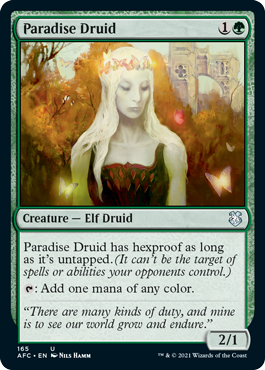 [165]【EN】楽園のドルイド/Paradise Druid【AFC】[U][緑]