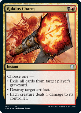 [190]【EN】ラクドスの魔除け/Rakdos Charm【AFC】[U][多色]