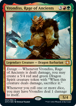 [004]【EN】【FOIL】古き者どもの激怒、ヴロンディス/Vrondiss, Rage of Ancients【AFC】[M][多色]