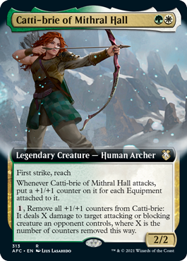 [313]【EN】■拡張アート■ミスラル・ホールのキャッティ＝ブリー/Catti-Brie of Mithral Hall【AFC】[R][多色]