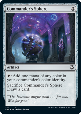 [203]【EN】統率者の宝球/Commander's Sphere【AFC】[C][茶]