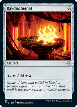 [214]【EN】ラクドスの印鑑/Rakdos Signet【AFC】[U][茶]