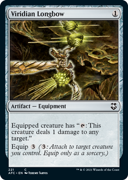 [221]【EN】ヴィリジアンの長弓/Viridian Longbow【AFC】[C][茶]