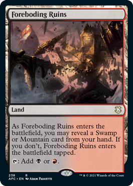 [238]【EN】凶兆の廃墟/Foreboding Ruins【AFC】[R][土地]
