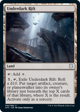 [062]【EN】アンダーダークの裂け目/Underdark Rift【AFC】[U][土地]