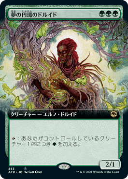 [383]【JP】■拡張アート■夢の円環のドルイド/Circle of Dreams Druid【AFR】[R][緑]