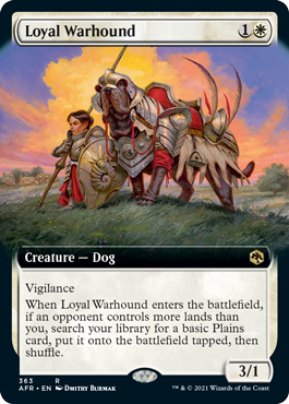[363]【EN】■拡張アート■忠実な軍用犬/Loyal Warhound【AFR】[R][白]
