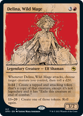 [317]【EN】■ショーケース■暴走魔導士、デリーナ/Delina, Wild Mage【AFR】[R][赤]