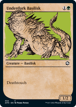 [334]【EN】■ショーケース■アンダーダークのバジリスク/Underdark Basilisk【AFR】[C][緑]