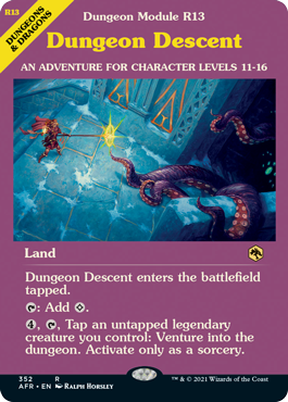 [352]【EN】■ショーケース■ダンジョンの入口/Dungeon Descent【AFR】[R][土地]