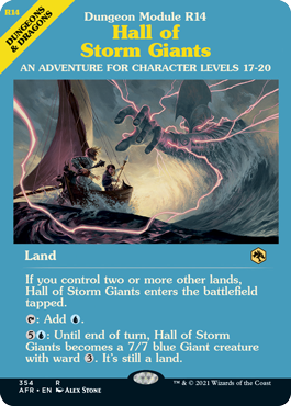 [354]【EN】■ショーケース■ストーム・ジャイアントの聖堂/Hall of Storm Giants【AFR】[R][土地]