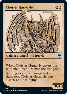 [302]【EN】【FOIL】■ショーケース■回廊のガーゴイル/Cloister Gargoyle【AFR】[U][白]