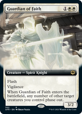 [362]【EN】【FOIL】■拡張アート■ガーディアン・オヴ・フェイス/Guardian of Faith【AFR】[R][白]