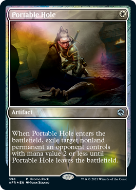 [398]【EN】【FOIL】■PROMO■ポータブル・ホール/Portable Hole【AFR】[U][白]