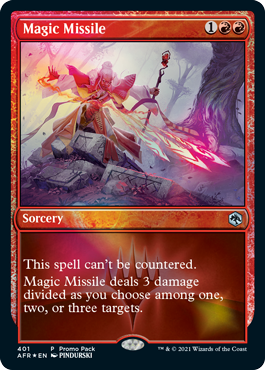 [401]【EN】【FOIL】■PROMO■マジック・ミサイル/Magic Missile【AFR】[U][赤]
