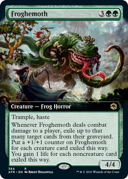 [384]【EN】【FOIL】■拡張アート■フロギーモス/Froghemoth【AFR】[R][緑]