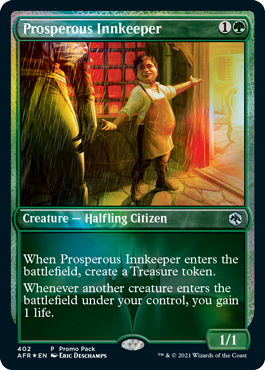 [402]【EN】【FOIL】■PROMO■裕福な亭主/Prosperous Innkeeper【AFR】[U][緑]