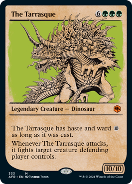 [333]【EN】【FOIL】■ショーケース■タラスク/The Tarrasque【AFR】[M][緑]