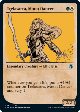 [346]【EN】【FOIL】■ショーケース■月の踊り手、トレラッサーラ /Trelasarra, Moon Dancer【AFR】[U][多色]