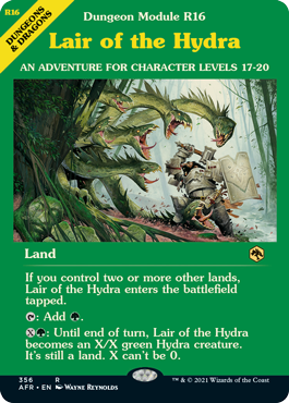 [356]【EN】【FOIL】■ショーケース■ハイドラの巣/Lair of the Hydra【AFR】[R][土地]