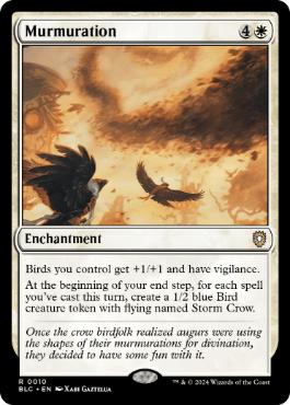 [010]【EN】つぶやきの呪文/Murmuration【BLC】[R][白]