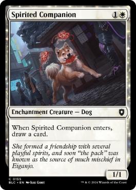 [155]【EN】神憑く相棒/Spirited Companion【BLC】[C][白]