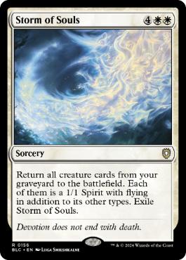 [156]【EN】魂の嵐/Storm of Souls【BLC】[R][白]