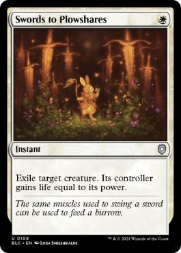 [109]【EN】剣を鍬に/Swords to Plowshares【BLC】[U][白]